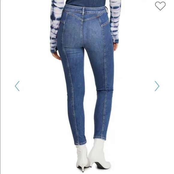 NWT Free People Riley Seamed highrise Skinny Jeans - Picture 7 of 11